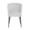 Eleganckie wygodne krzesło Fallon S4507 WHITE BOUCLÉ Richmond Interiors białe