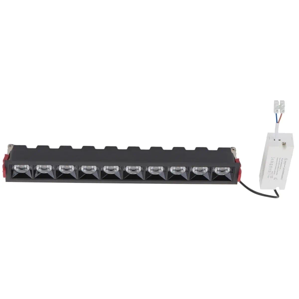Lampa sufitowa Midi 10066 LED 40W wpuszczana czarna