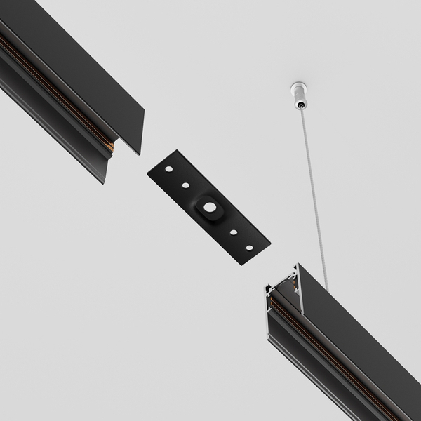 Łącznik prosty do szyn magnetycznych Exility TRA034C-21B czarny