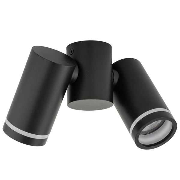 Nasufitowa lampa do salonu Jet 4539 z regulacją sople rurki czarna