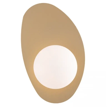 Owalna naścienna lampa 22200 kula okrągła do kuchni złota