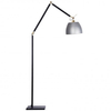 Metalowa lampa nowoczesna Zyta podłogowa czarna aluminium