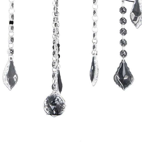 Świecznikowy żyrandol VEN W-N 1637/5 CR maria teresa chrom przezroczysty