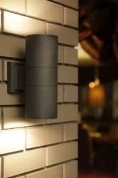 Zewnętrzna LAMPA ścienna FOG 3404 Nowodvorski metalowa OPRAWA elewacyjna KINKIET do ogrodu IP44 tuba outdoor grafitowy