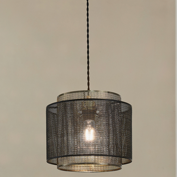 Lampa wisząca Plexus 72831 Endon metalowa ażurowa loftowa czarna