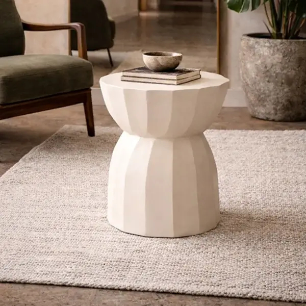 Nowoczesna ława ROLLING MM001501100315 beżowa drewniana do salonu 35cm