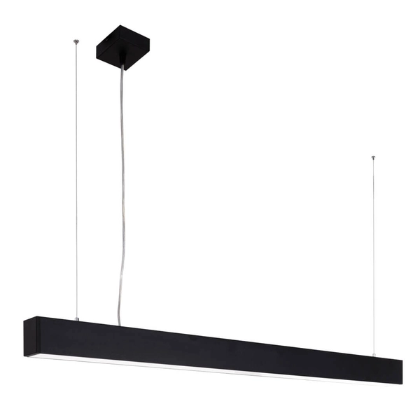 Biurowa lampa wisząca Traversi PRD-5470-142-BK-830-PN Italux LED 44W 3000K czarna