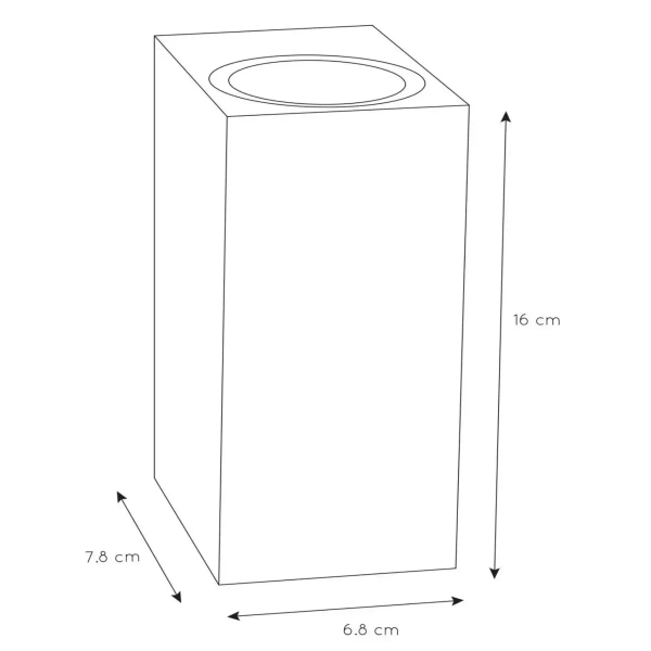 Kinkiet na ścianę ZARO 69800/02/30 Lucide IP44 dół-góra zewnętrzny czarny