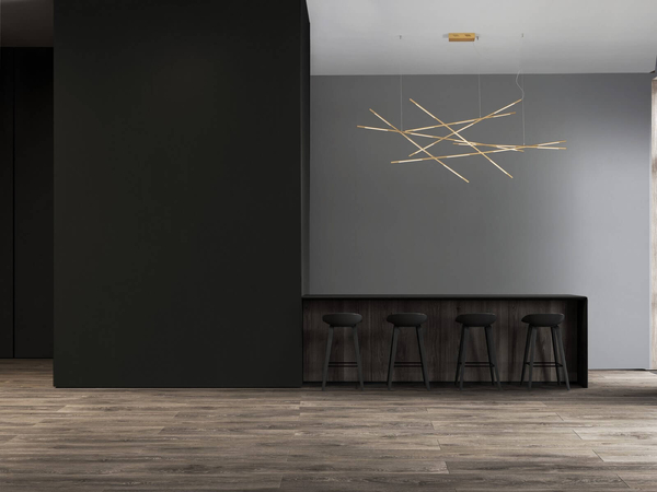 Regulowana lampa wisząca BELL LE42730 LED 109W 3000K linki do salonu złota