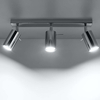 Spot LAMPA sufitowa SL.0729 metalowa OPRAWA reflektorowa LISTWA regulowane tuby chrom