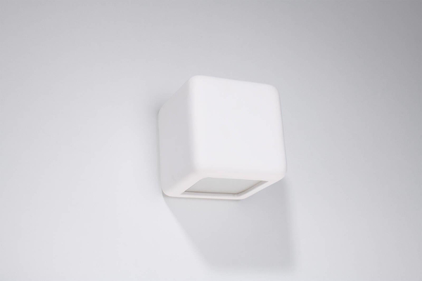 Ceramiczna LAMPA ścienna SL.0839 loftowa OPRAWA kinkiet kostka biała