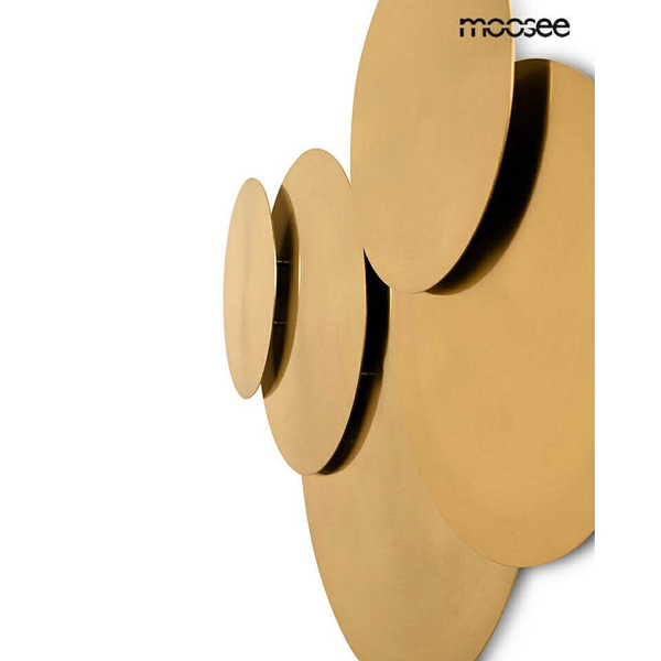 Ścienna lampa Scudo MSE1501100148 Moosee okręgi do jadalni złota