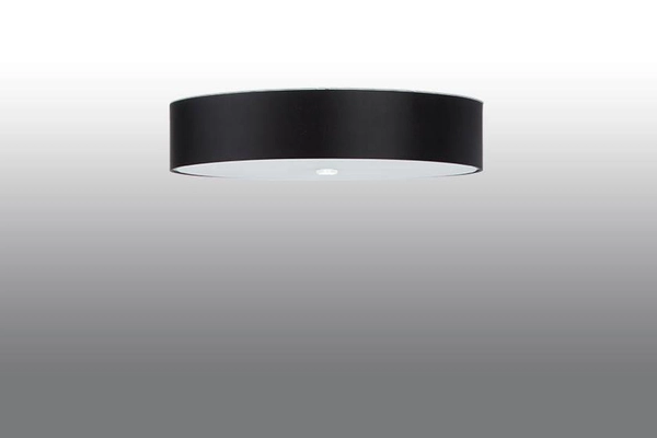 LAMPA plafon SL.0810 abażurowa OPRAWA okrągła sufitowa czarna