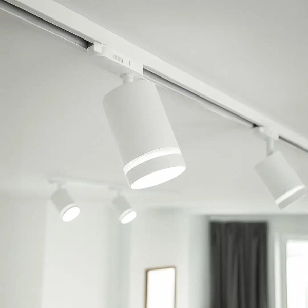 Lampa do zestawu szyn 3-obwodowych Pipe ML2307 tuba biały