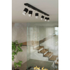 Natynkowa lampa salonowa SL.1068 z regulacją czarna chrom