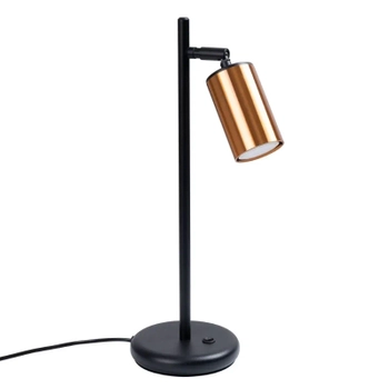 Biurkowa lampka Winx SL.1381 Sollux reflektorek tubka miedziana czarna