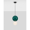 Jadalniana lampa wisząca JORELIA LE45249 LED 7W 3000K kula zielona biała