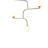 Sufitowa lampa Branches CGBRANCH5BRASS COPEL modernistyczna OPRAWA szklane kule balls białe mosiężne