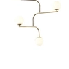 Sufitowa lampa CGBRANCH5BRASS COPEL modernistyczna OPRAWA szklane kule balls białe mosiężne
