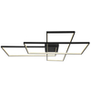 Geometryczna LAMPA sufitowa GABRIEL 67227-100B Globo metalowa OPRAWA plafon LED 100W 3000K - 6000K prostokątne czarne białe