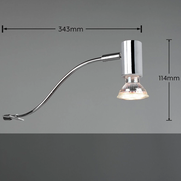 Metalowa lampa ścienna GIADA 283400106 do łazienki IP44 chrom