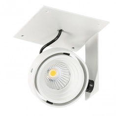 LAMPA sufitowa PATRIZIO GL7118-1/1X12W 4000K WH+BL Italux podtynkowa OPRAWA regulowana LED 12W wpust reflektorek biały