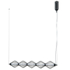 Metalowa lampa wisząca Sevil PND-34403-5-BK LED 125W 3000K czarny