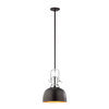 Zwieszana lampa kopuła Laredo MA04431CB-001 Italux nad stół czarny