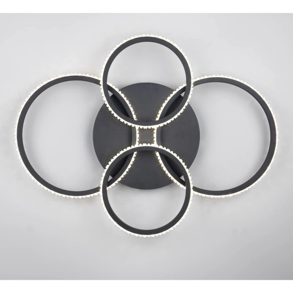 Pierścieniowa lampa sufitowa Cires R67364132 LED 27W 4000K czarny