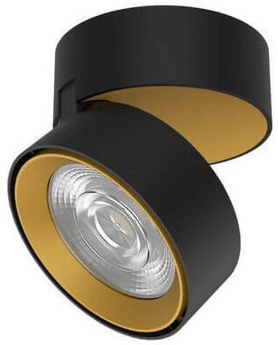 Minimalistyczny spot sufitowy ALBACETE LE61358 LED 20W 3000K czarny złoty