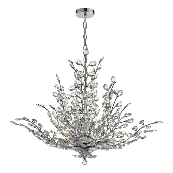 Kryształowa lampa wisząca CORDELIA COR1350 glamour chrom