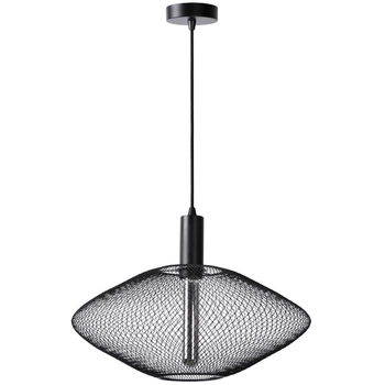 Druciana LAMPA wisząca MESH 21423/45/30 Lucide metalowa OPRAWA industrialny zwis czarny