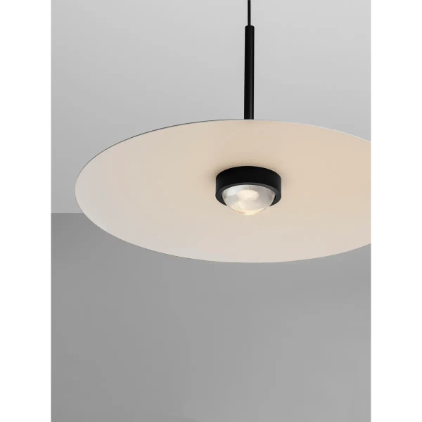 Wisząca lampa nad wyspę JONTILA LE45436 LED 8W 3000K talerz czarny