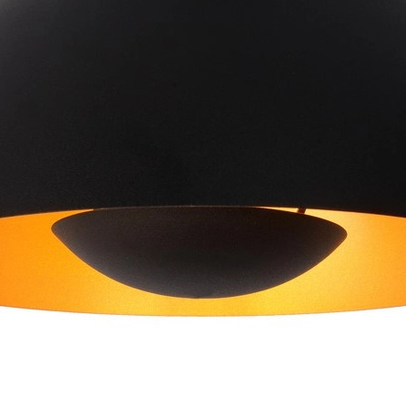 LAMPA sufitowa SIEMON 45196/01/30 Lucide metalowa OPRAWA hygge plafoniera kopuła czarna