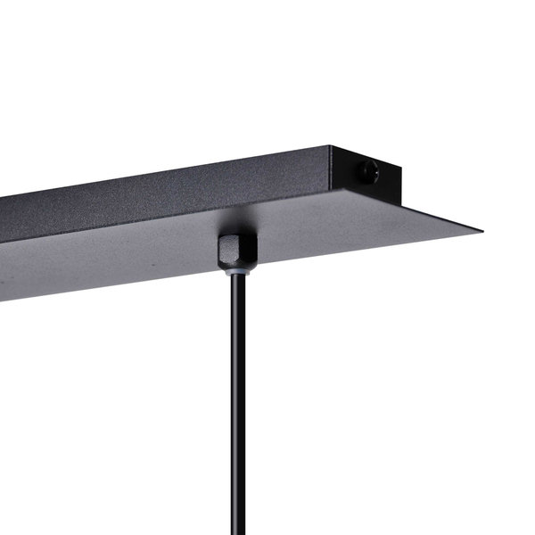 Wisząca lampa sypialniana Albio K-4138 Kaja ze szklany kulami ruchoma czarna