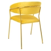 Welurowe krzesło Margo KH121100121.42 King Home tapicerowane żółte