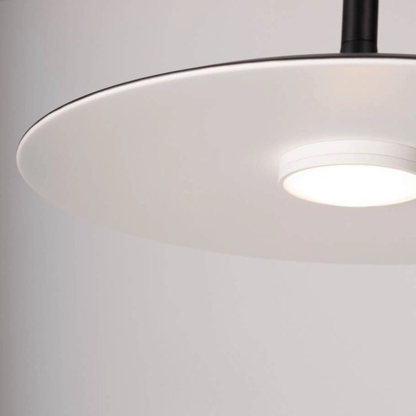 Zwisająca lampa do sypialni NAUTA LE44345 LED 16W 3000K plate czarna