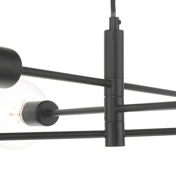 Wisząca lampa Alana ALA0622 Dar Lighting molekuły sticks czarne