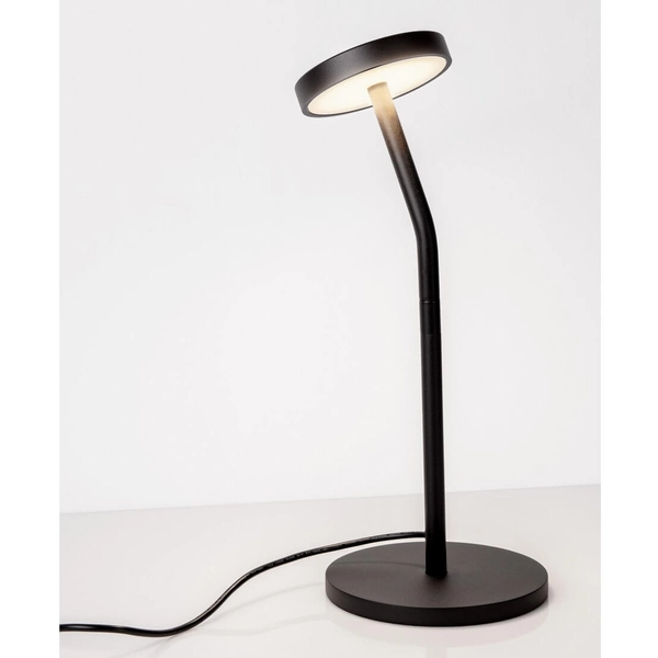 Stołowa lampka PASORAPA LE44680 LED 5W 3000K do sypialni plate czarna