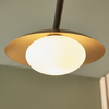 Sufitowa lampa kuchenna L&-192034 Light& szklane kule złota brązowa
