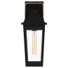 Elewacyjna lampa ścienna Buckley QZ-BUCKLEY-M-MBK szklana IP44 czarny