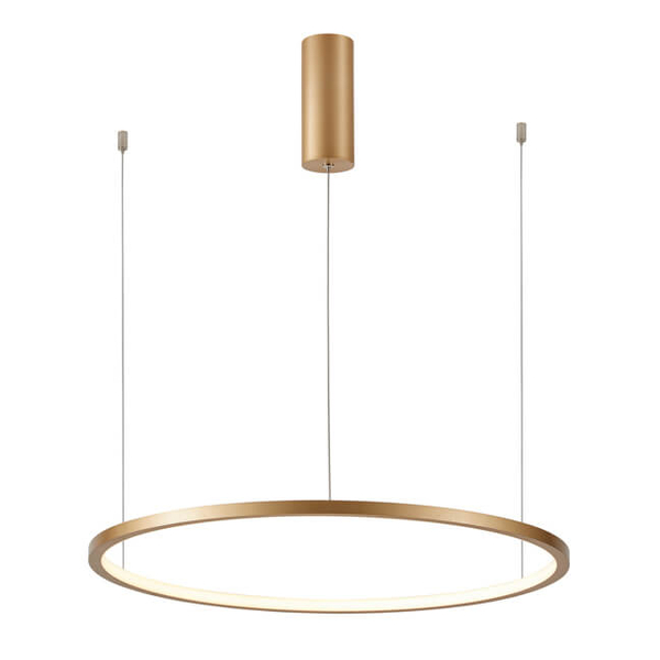 Zwisająca lampa pierścieniowa Vinola PND-56135B-060RPP-GD-3KS4K-TRDIMM Italux LED 38W 3000-4000K złota