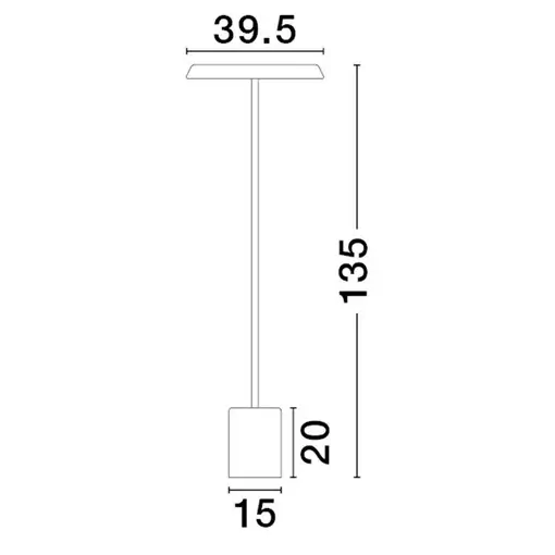Metalowa lampa podłogowa FOVENTO LE45445 LED 27W 3000K biała