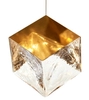Nowoczesna lampa wisząca CGICECUBE kostka lodu złota