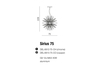 Sticks 75 CO Sirius AZ2119 Azzardo metalowe pręty do lampy miedziane