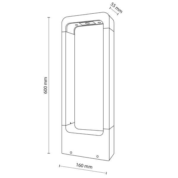 Stojąca lampa do ogrodu Arius M 19000 LED 3000K IP54 czarna