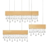 Lampa wisząca glamour OLEVIRA LE45146 LED 84W 3500K crystals złota