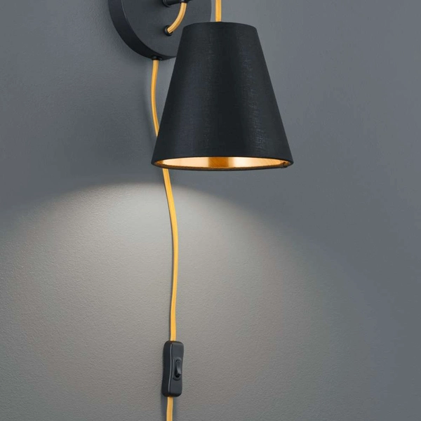 LAMPA ścienna ANDREUS 207500179 Trio klasyczna OPRAWA kinkiet czarny