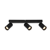 Potrójna lampa sufitowa Nesto SPL-23436-3-BK Italux tuby do holu czarna