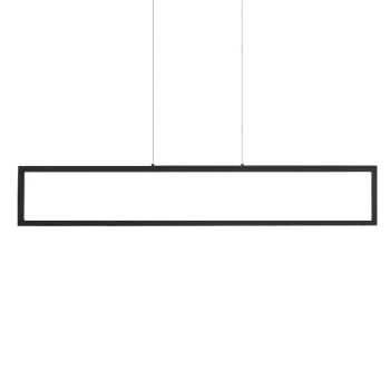 Prostokątna lampa wisząca FADA AZ6533 LED 36W 3000K metalowa czarna